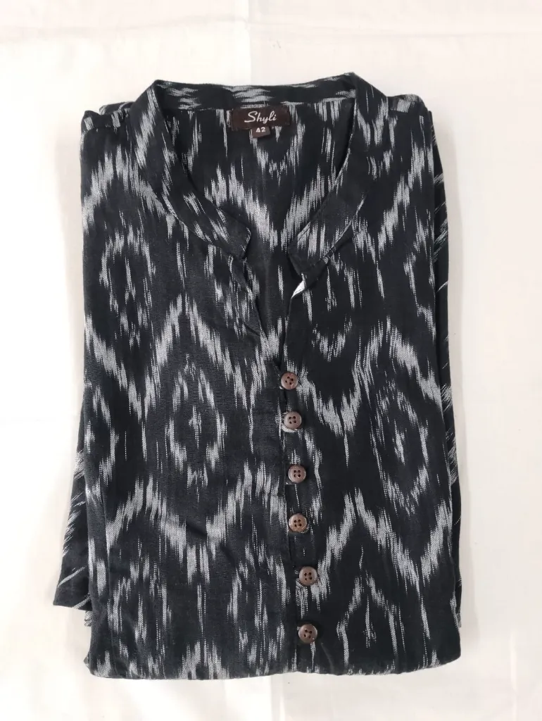 Shyli Amrela Kurti Ikkat Print (Top) 01.webp