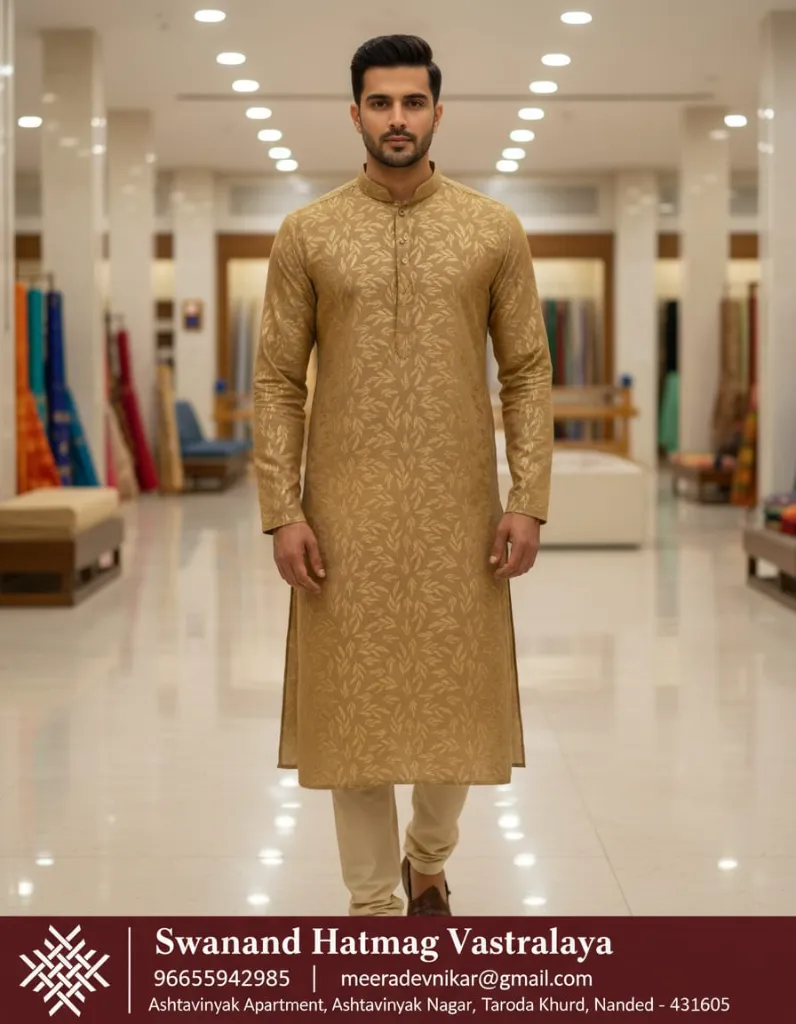 Gopuri Khadi leaf block Golden print on kattha.webp