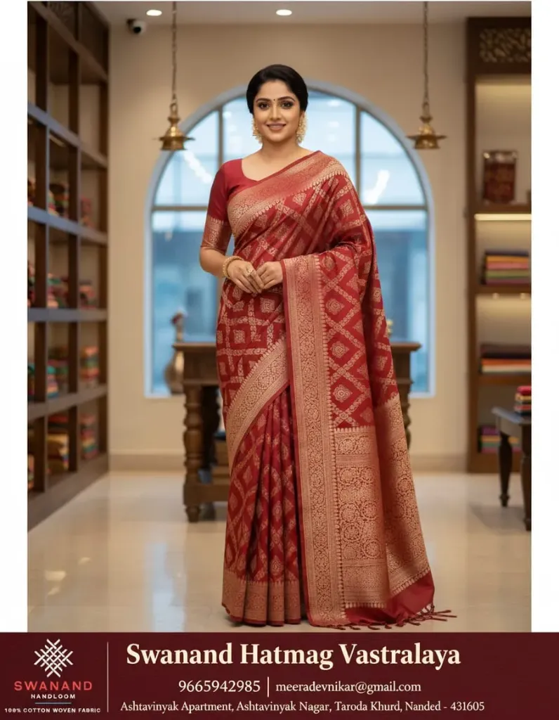 [AHBS10012] Apanapan Handloom Banarasi Saree