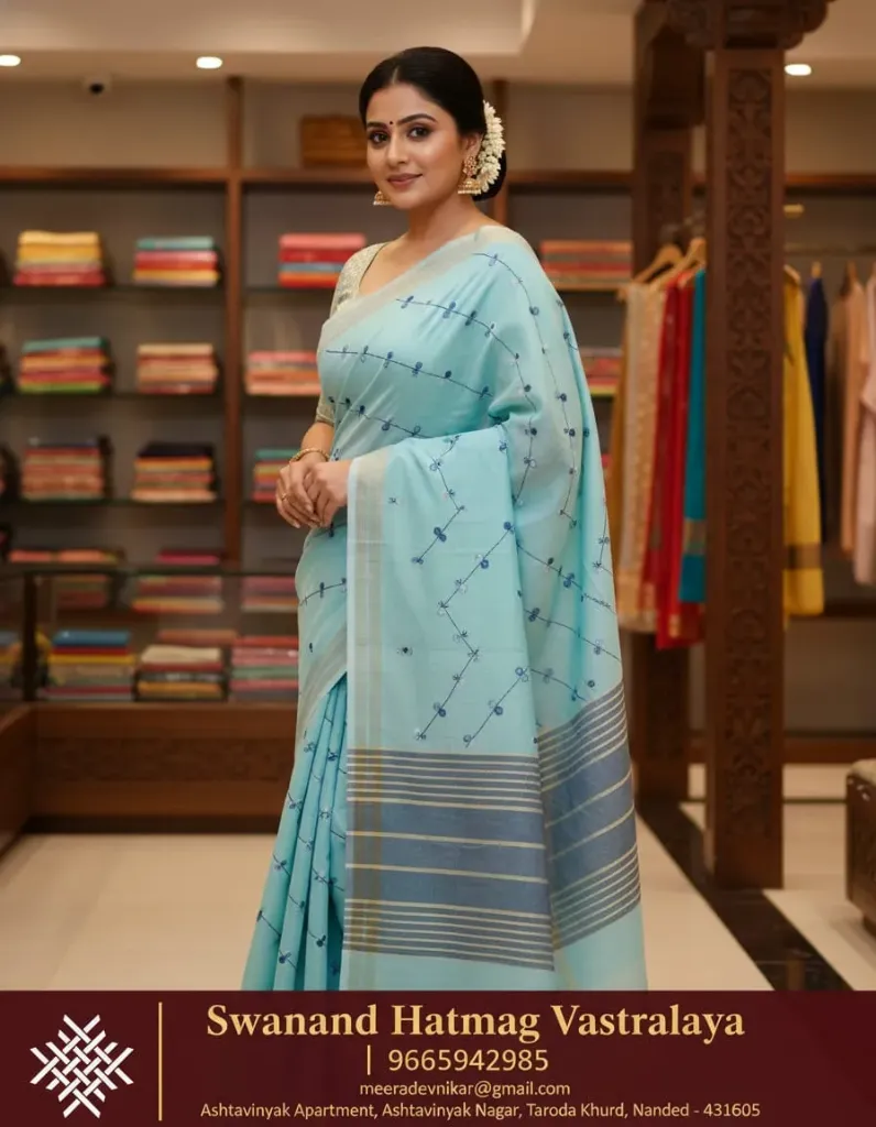 Chalcharkha Hand Embroidery Saree