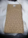 Gopuri Fabric block print leaf Golden on kattha
