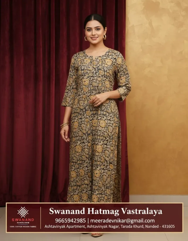 [SLKK 10019] Shyli Ladies Kurti Kalamkari (Top)